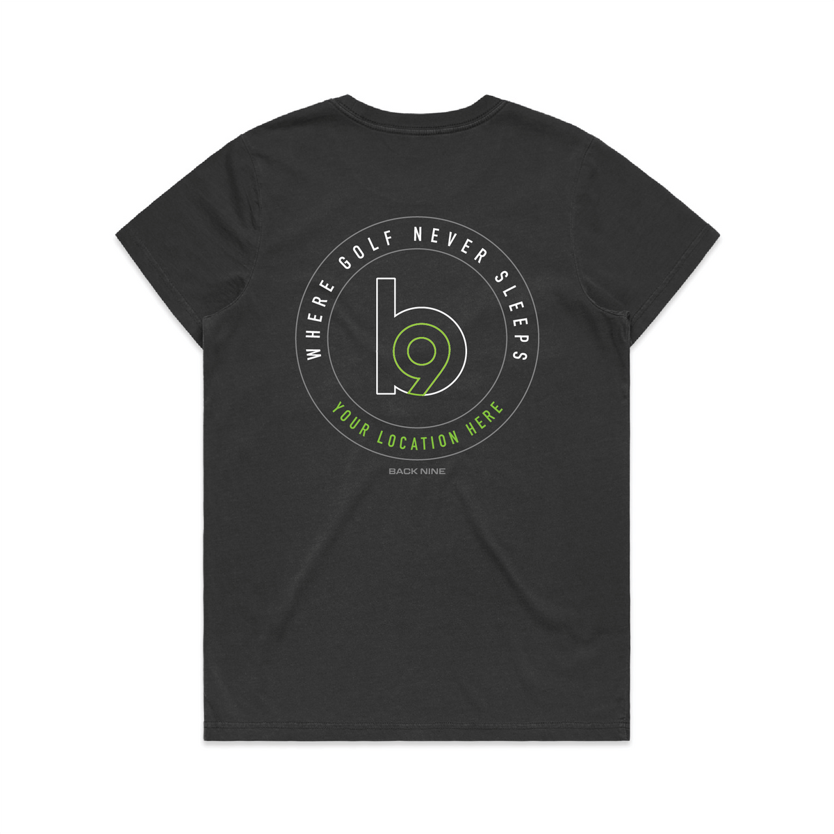 Crest — Sturdy Faded Tee (Women's) — Faded Black Back