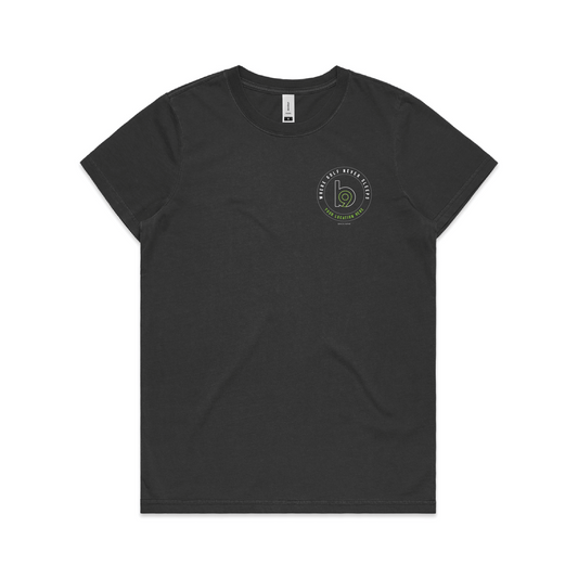 Crest — Sturdy Faded Tee (Women's) — Faded Black Front