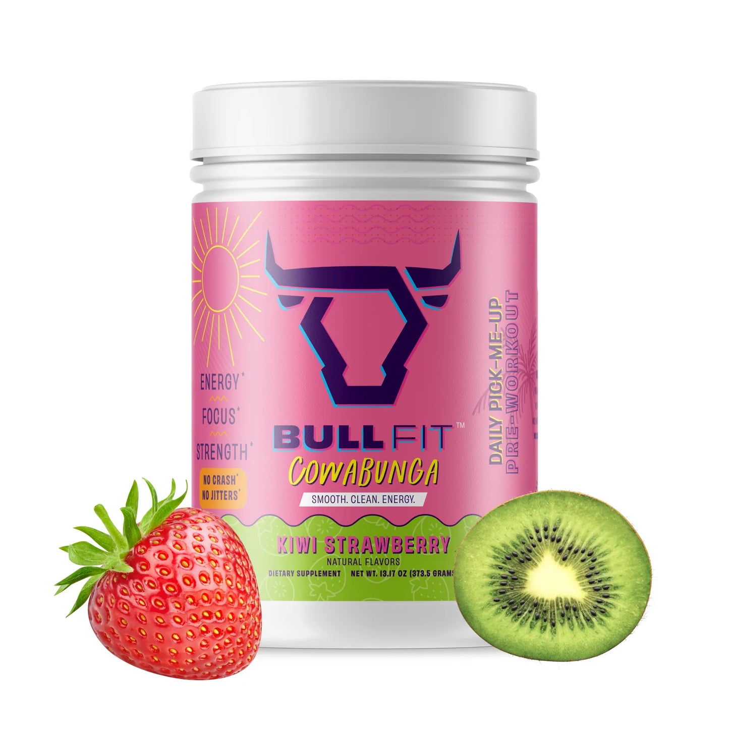 Cowabunga Daily Pick Me Up Pre-Workout (Kiwi Strawberry)