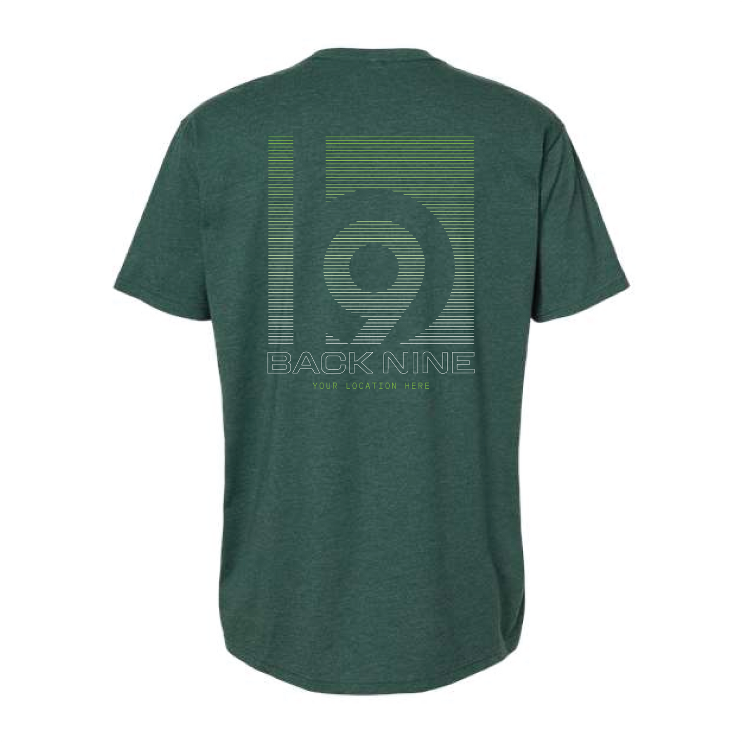 Signal — Easy Tee (Adult) — Forest Green Back