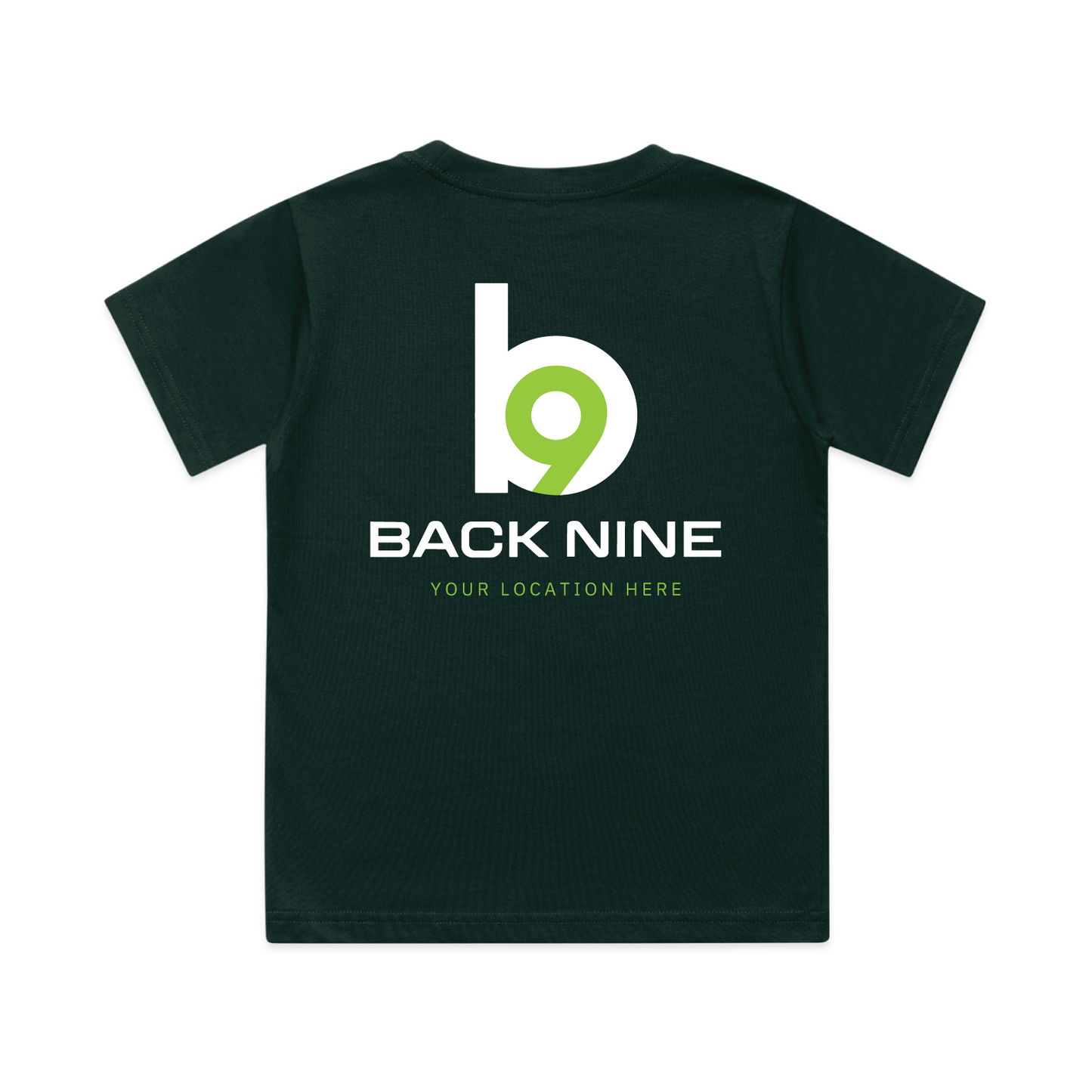 Hometown — Sturdy Tee (Youth) — Pine Green Back