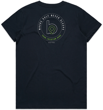 Crest — Sturdy Tee (Women's) — Navy Back