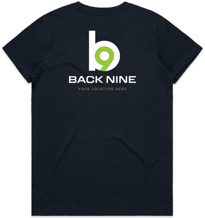 Hometown — Sturdy Tee (Women's) — Navy Back