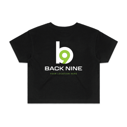Hometown — Sturdy Crop Tee (Women's) — Black Back
