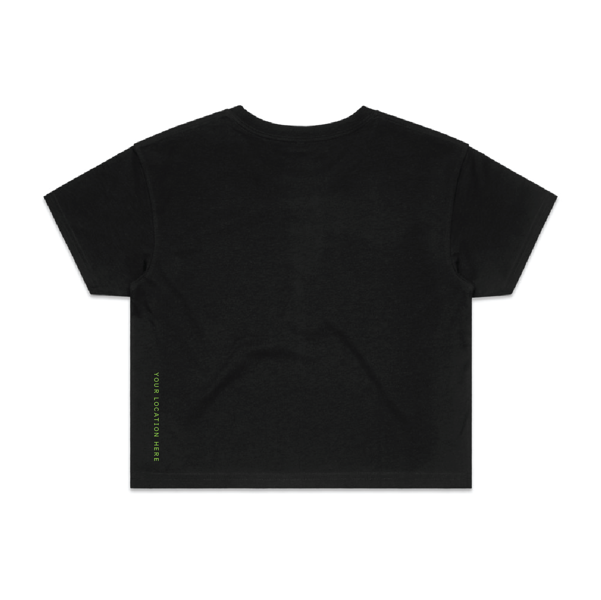 Sideline — Sturdy Crop Tee (Women's) — Black Back