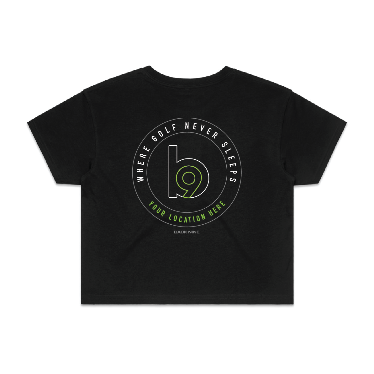 Crest — Sturdy Crop Tee (Women's) — Black Back