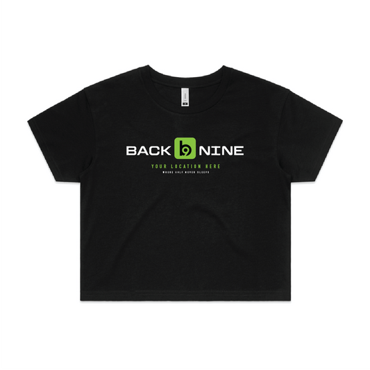 Marquee — Sturdy Crop Tee (Women's) — Black Front