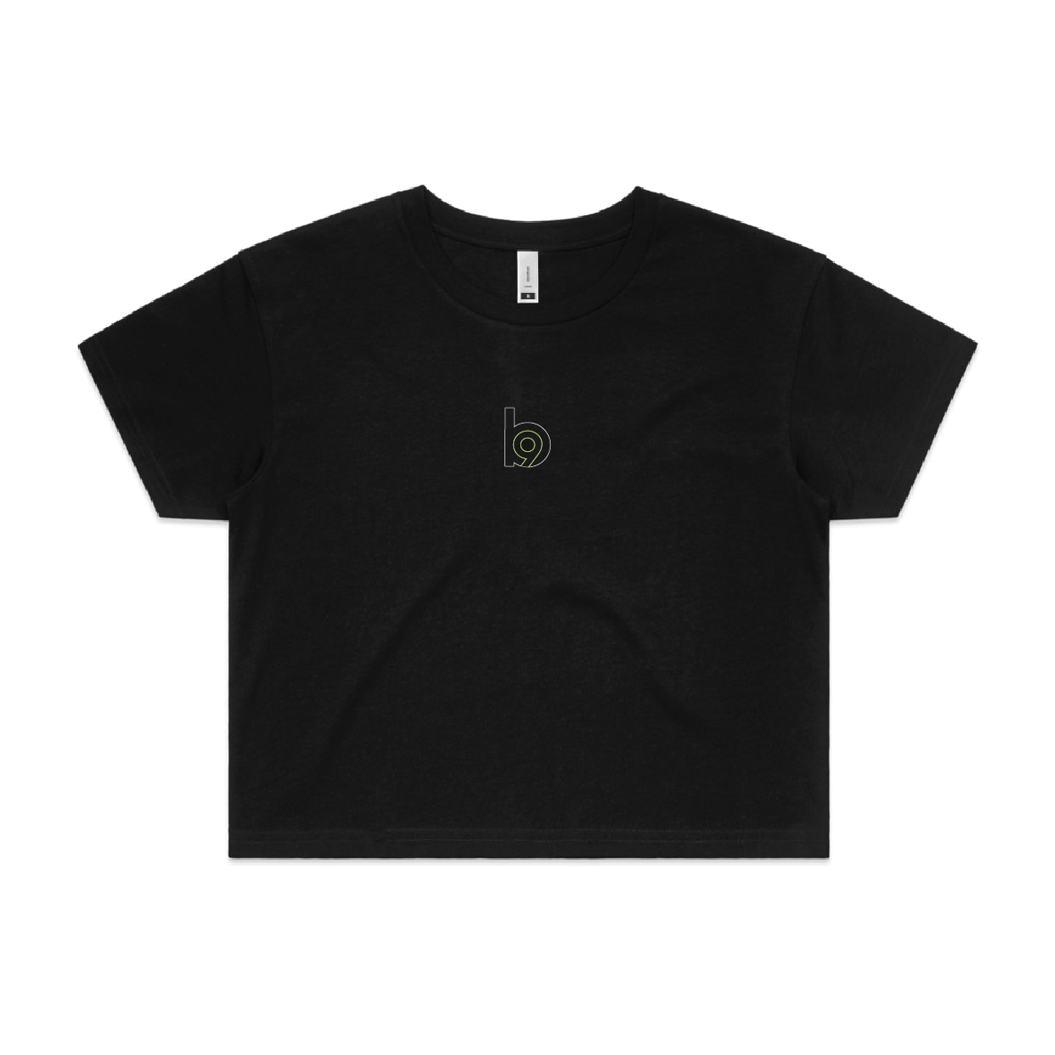 Sideline — Sturdy Crop Tee (Women's) — Black Front