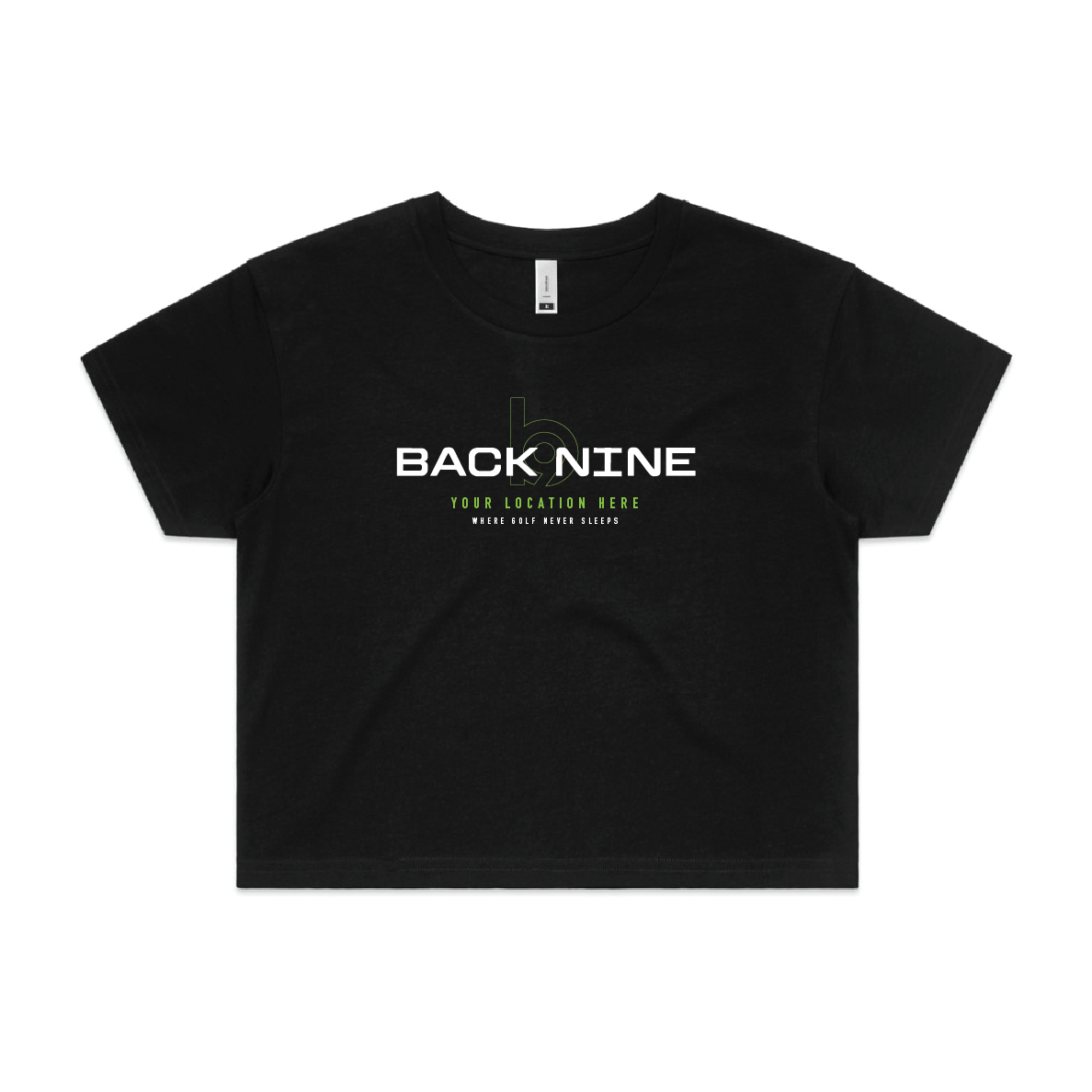 Blueprint — Sturdy Crop Tee (Women's) — Black Front