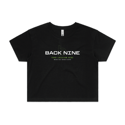 Blueprint — Sturdy Crop Tee (Women's) — Black Front