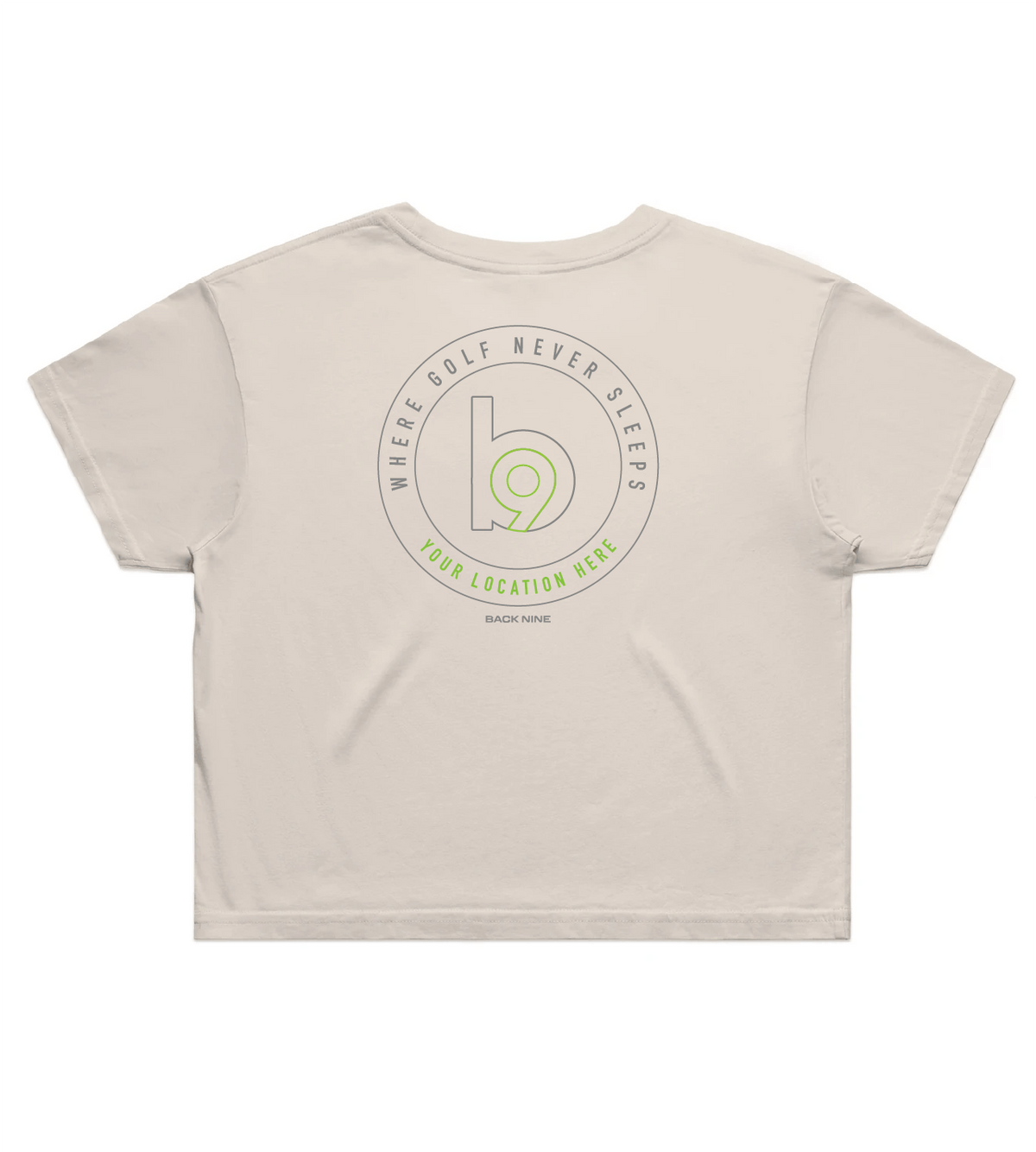 Crest — Sturdy Crop Tee (Women's) — Bone Back