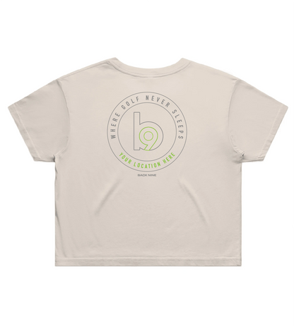 Crest — Sturdy Crop Tee (Women's) — Bone Back