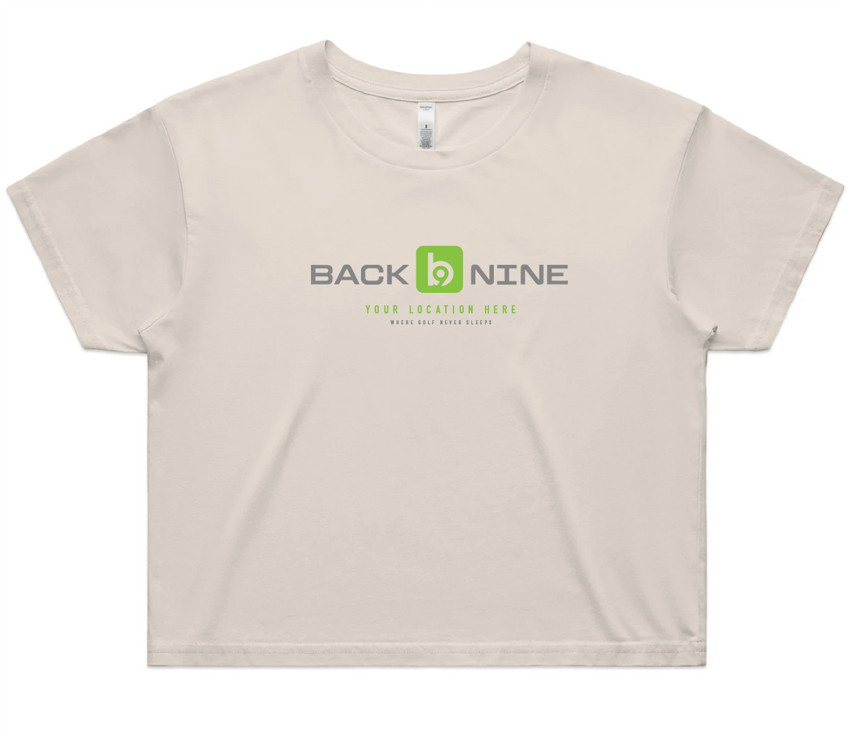 Marquee — Sturdy Crop Tee (Women's) — Bone Front
