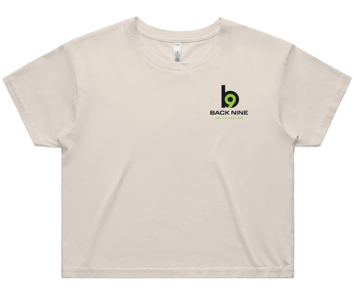 Hometown — Sturdy Crop Tee (Women's) — Bone Front