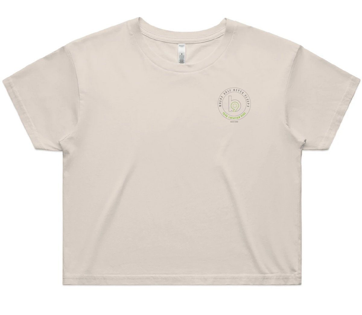Crest — Sturdy Crop Tee (Women's) — Bone Front