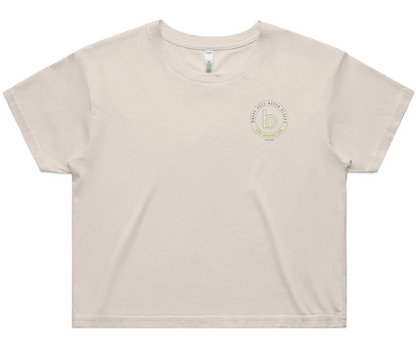 Crest — Sturdy Crop Tee (Women's) — Bone Front