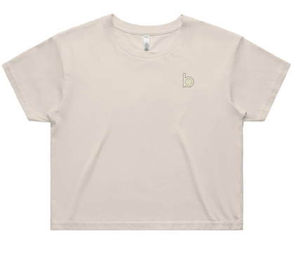 Sideline — Sturdy Crop Tee (Women's) — Bone Front