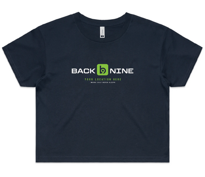 Marquee — Sturdy Crop Tee (Women's) — Navy Front