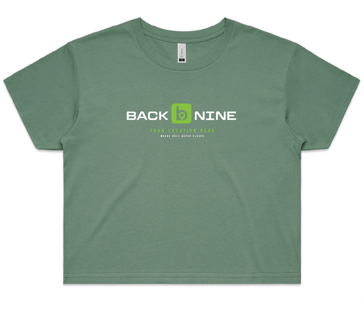 Marquee — Sturdy Crop Tee (Women's) — Sage Front