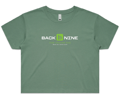 Marquee — Sturdy Crop Tee (Women's) — Sage Front