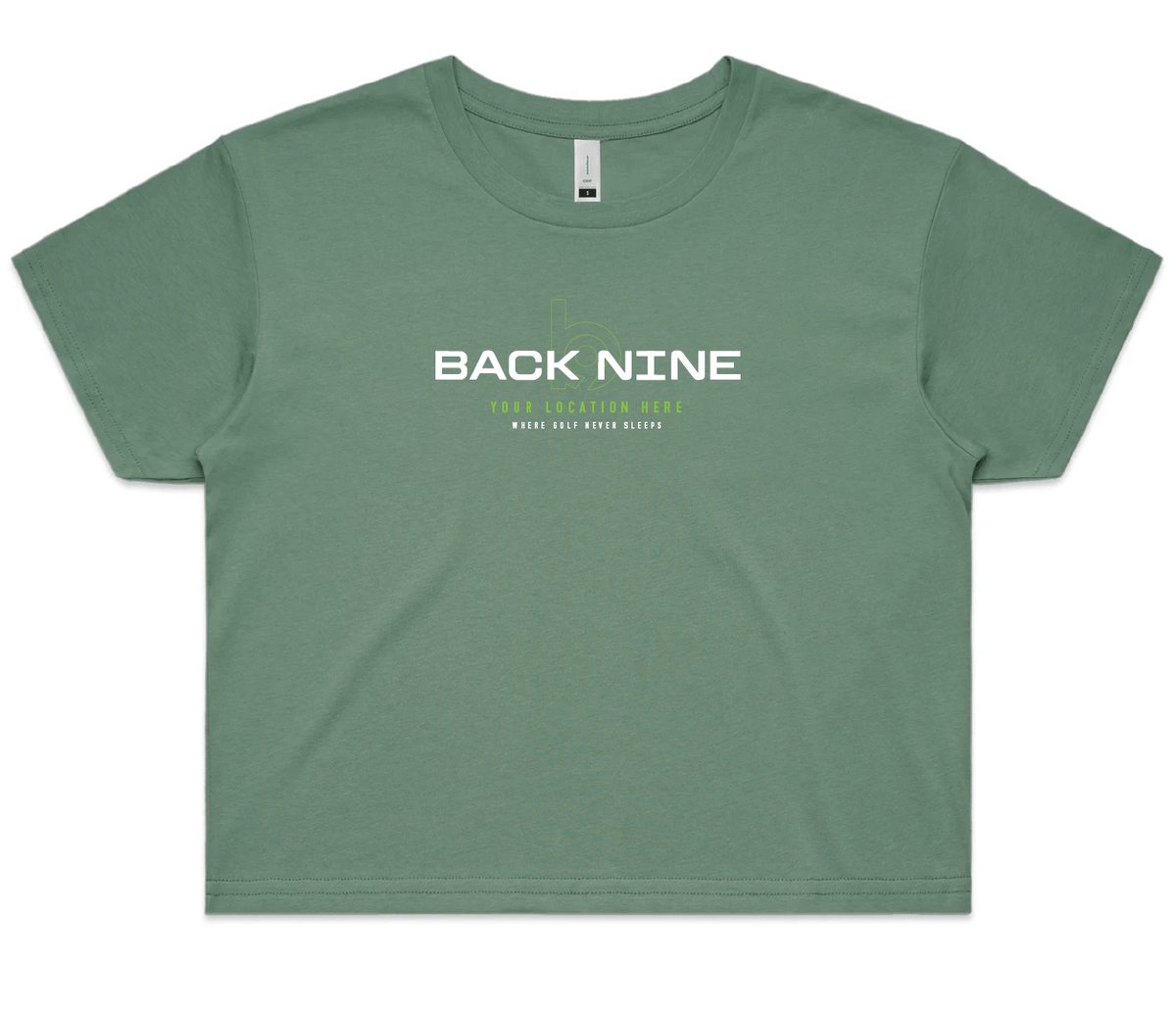 Blueprint — Sturdy Crop Tee (Women's) — Sage Front