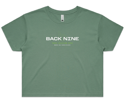 Blueprint — Sturdy Crop Tee (Women's) — Sage Front