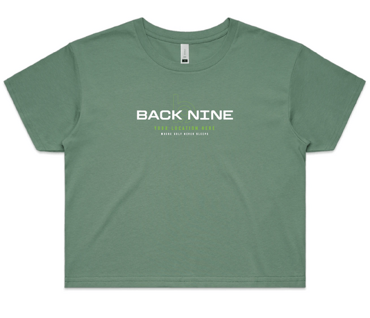 Blueprint — Sturdy Crop Tee (Women's) — Sage Front