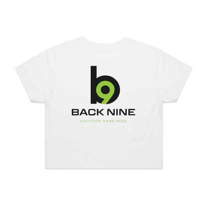 Hometown — Sturdy Crop Tee (Women's) — White Back