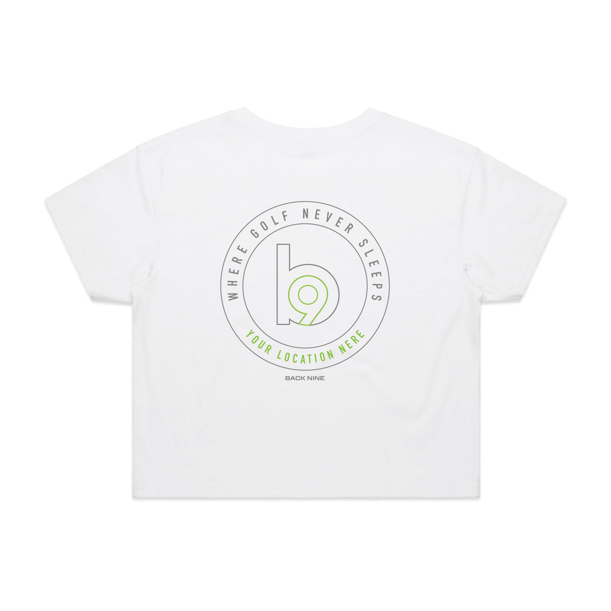 Crest — Sturdy Crop Tee (Women's) — White Back