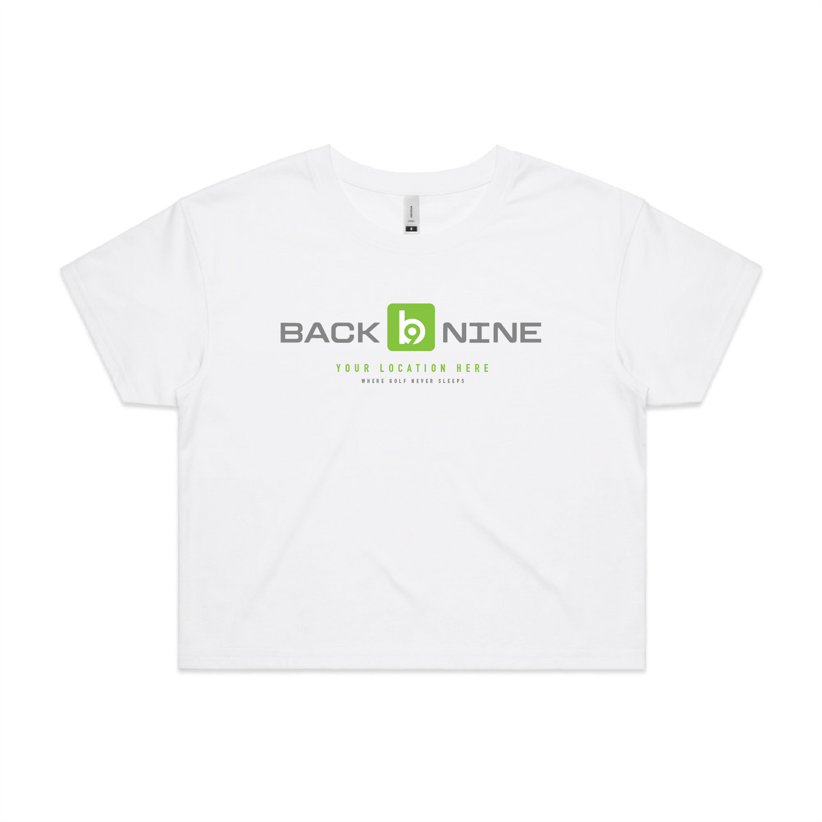 Marquee — Sturdy Crop Tee (Women's) — White Front