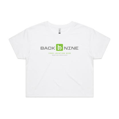 Marquee — Sturdy Crop Tee (Women's) — White Front