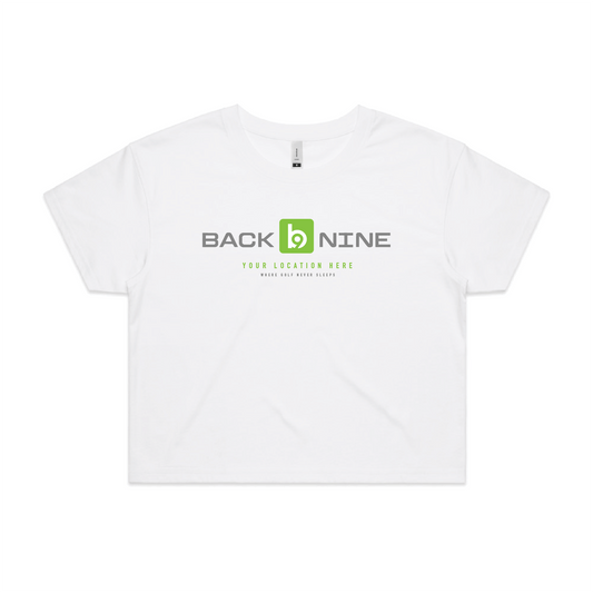 Marquee — Sturdy Crop Tee (Women's) — White Front