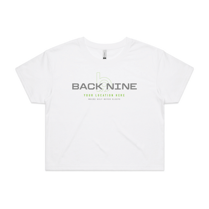 Blueprint — Sturdy Crop Tee (Women's) — White Front