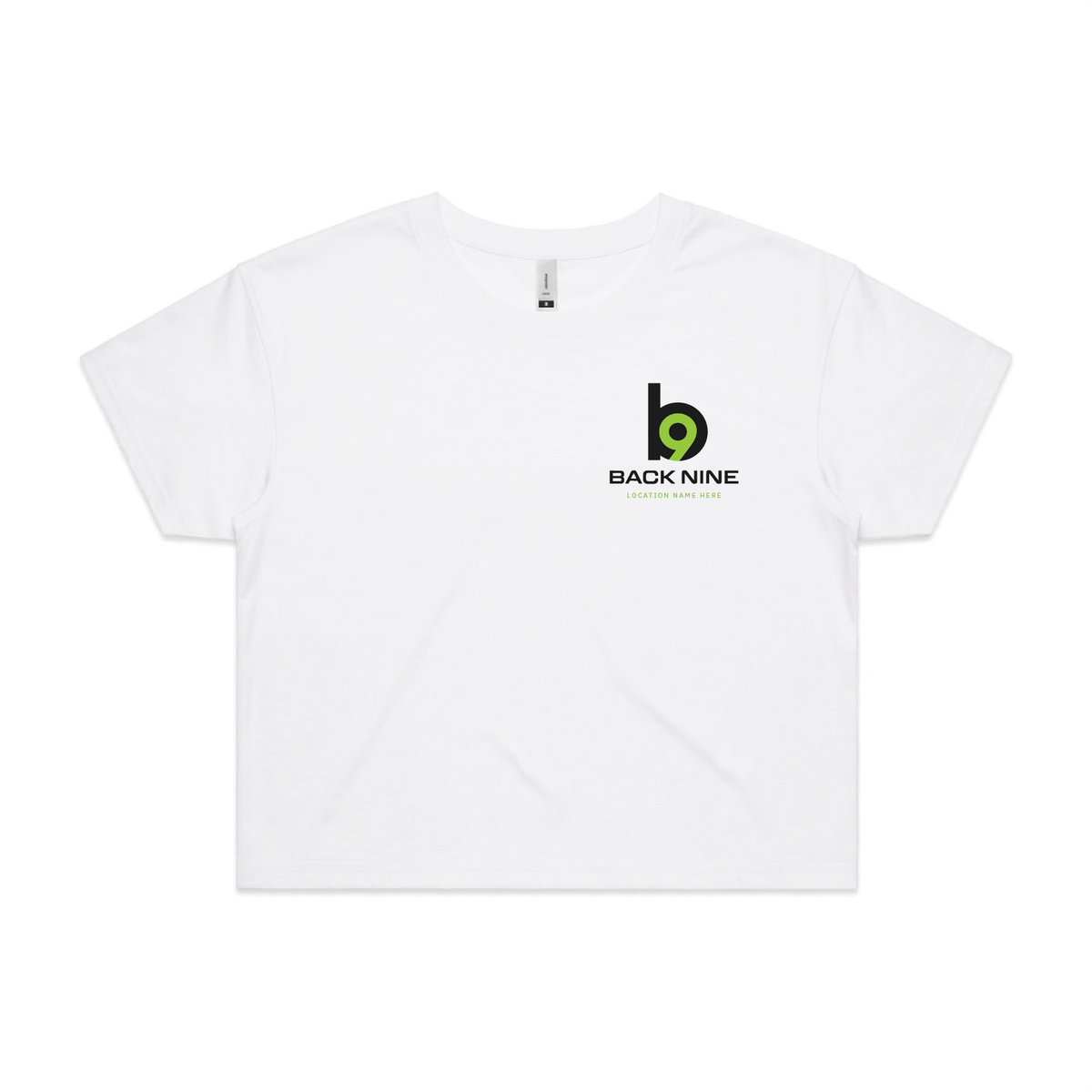 Hometown — Sturdy Crop Tee (Women's) — White Front