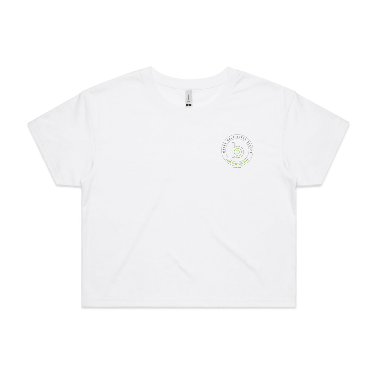 Crest — Sturdy Crop Tee (Women's) — White Front