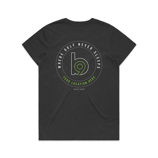 Crest — Sturdy Faded Tee (Women's) — Faded Black Back
