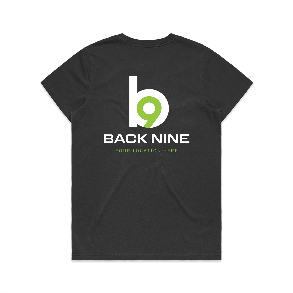 Hometown — Sturdy Faded Tee (Women's) — Faded Black Back