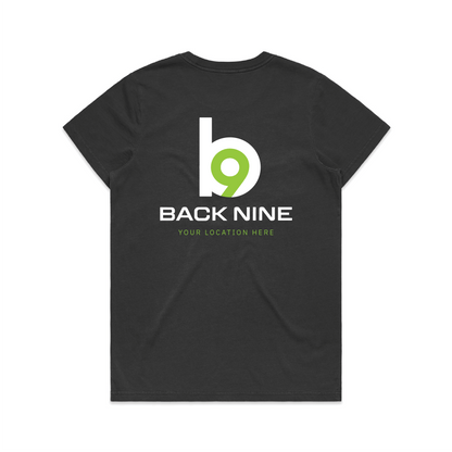 Hometown — Sturdy Faded Tee (Women's) — Faded Black Back