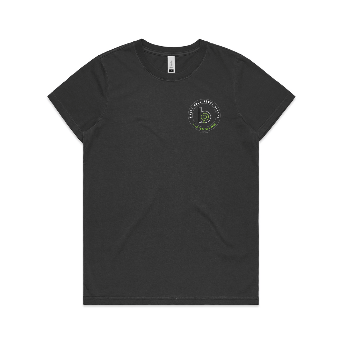 Crest — Sturdy Faded Tee (Women's) — Faded Black Front