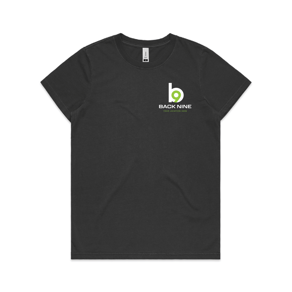 Hometown — Sturdy Faded Tee (Women's) — Faded Black Front