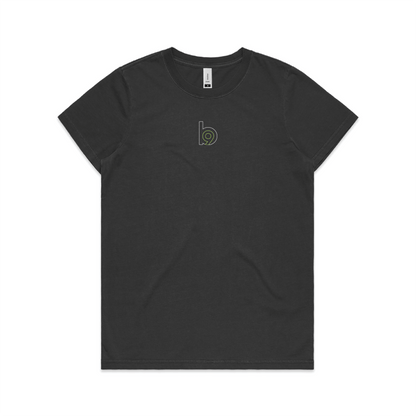 Sideline — Sturdy Faded Tee (Women's) — Faded Black Front