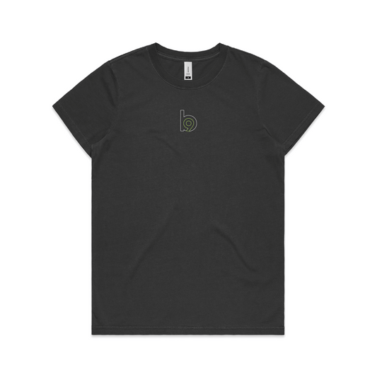 Sideline — Sturdy Faded Tee (Women's) — Faded Black Front