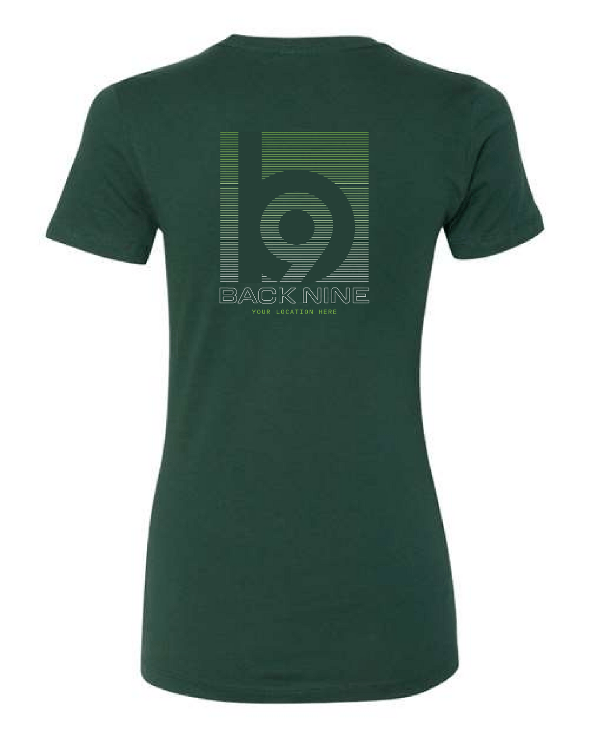 Hometown — Easy Tee (Women's) — Heather Green Back