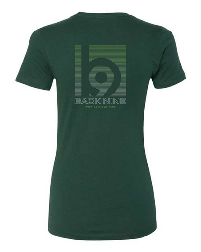 Hometown — Easy Tee (Women's) — Heather Green Back