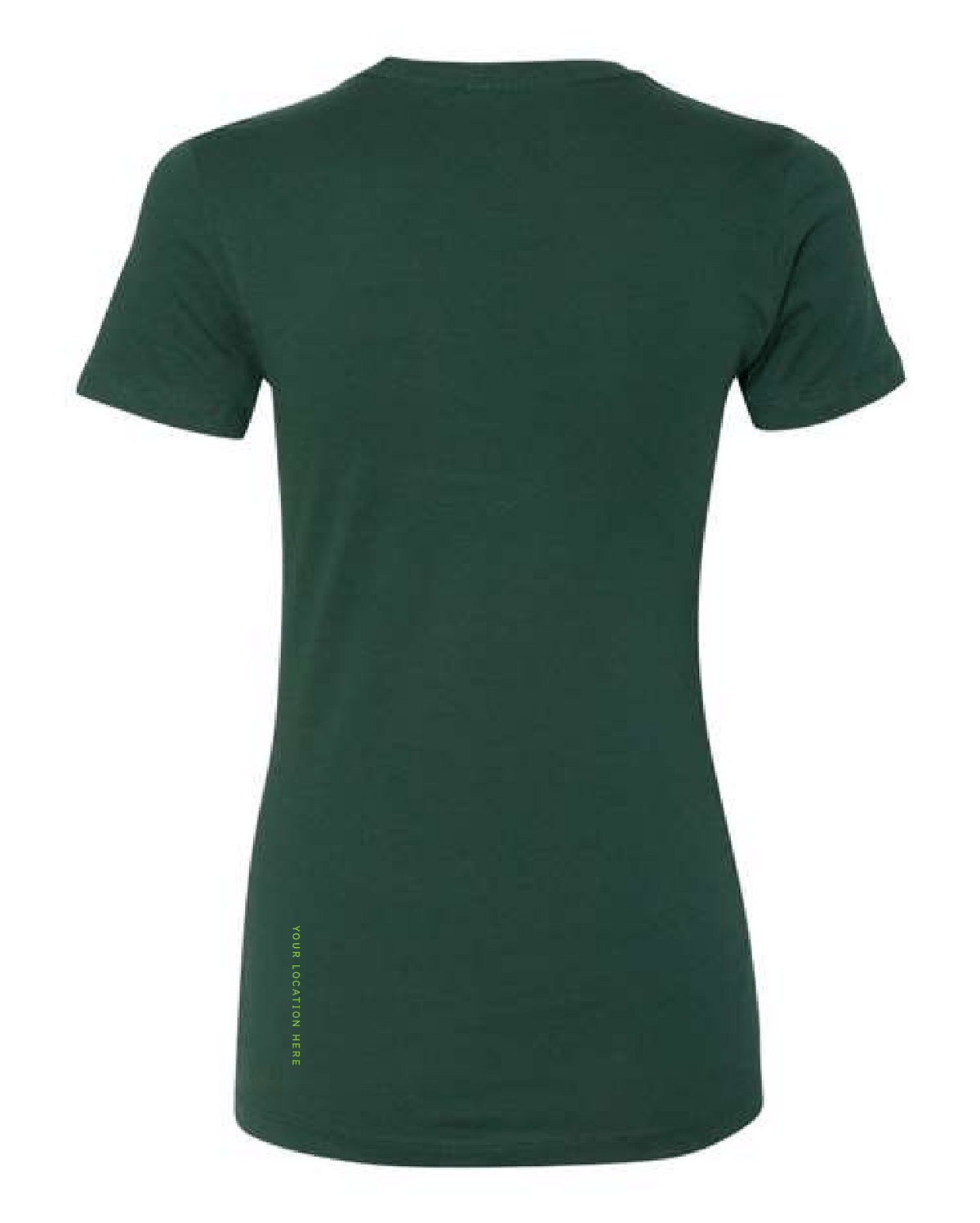 Sideline — Easy Tee (Women's) — Heather Green Back