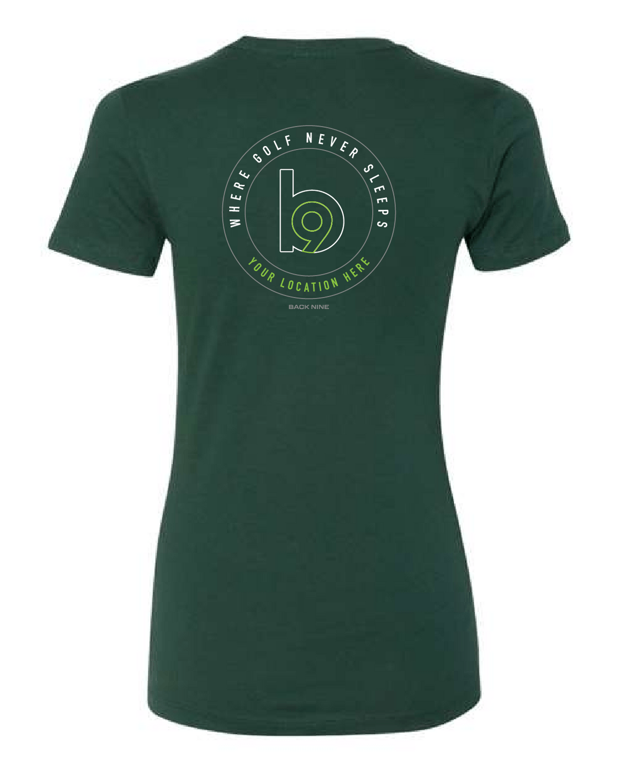 Crest — Easy Tee (Women's) — Heather Green Back