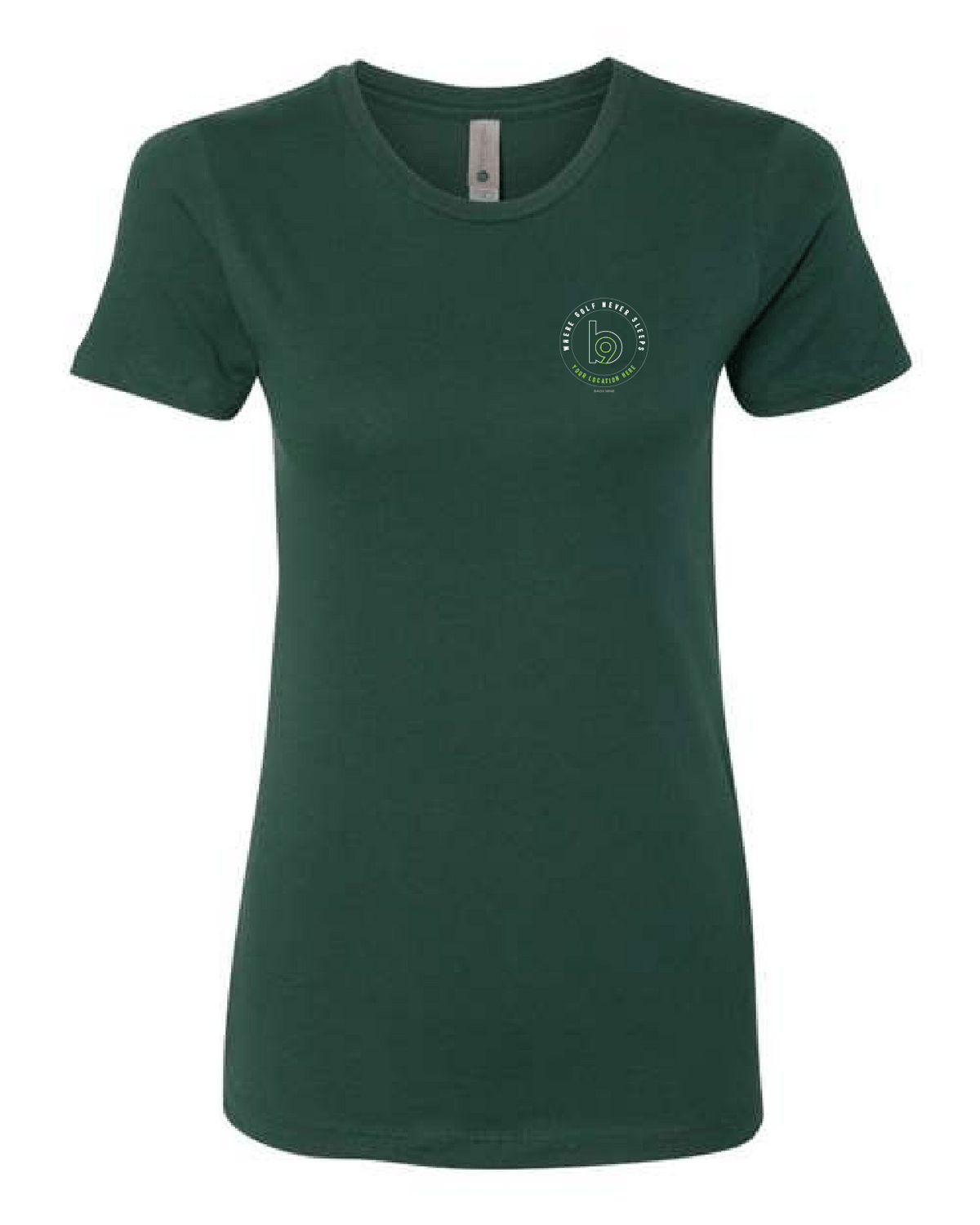 Crest — Easy Tee (Women's) — Heather Green Front