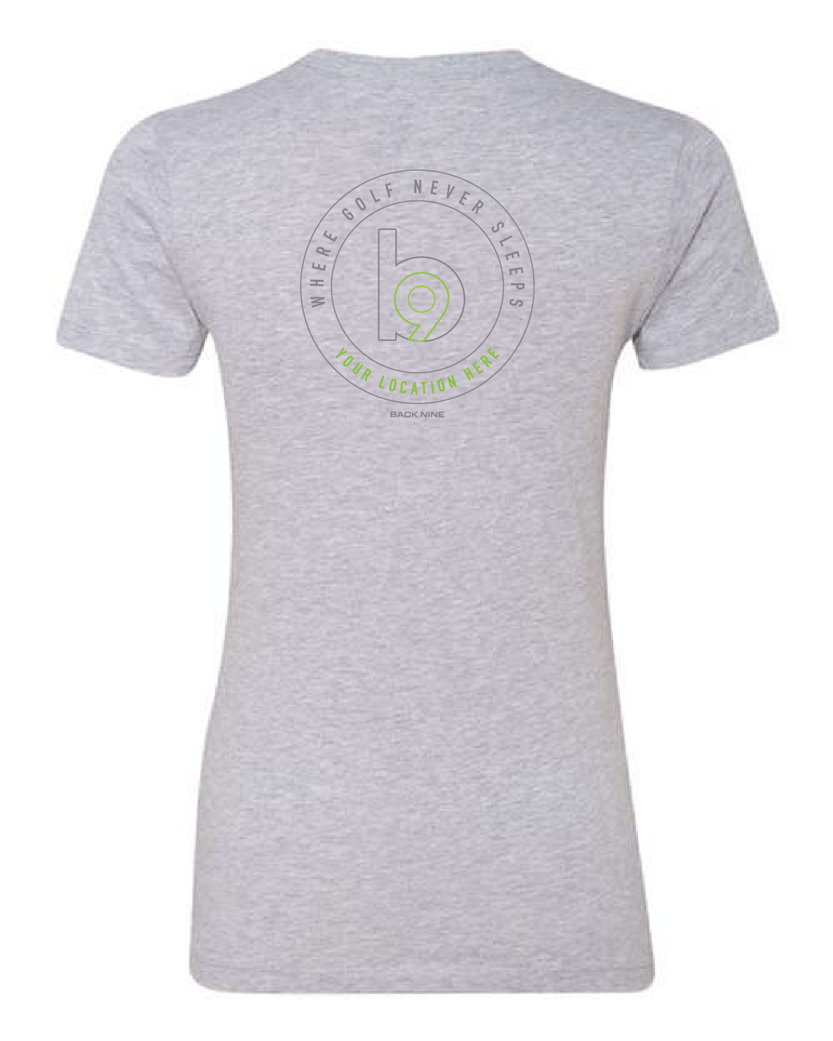 Crest — Easy Tee (Women's) — Heather Grey Back