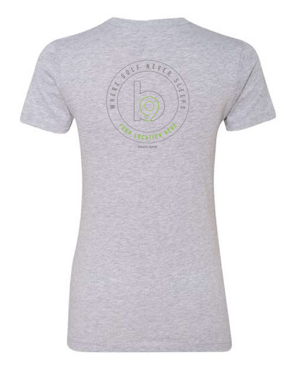 Crest — Easy Tee (Women's) — Heather Grey Back