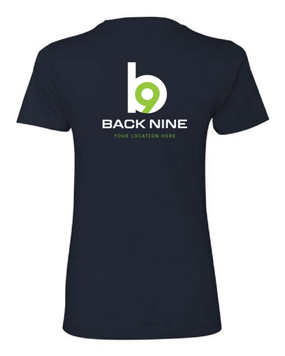 Hometown — Easy Tee (Women's) — Heather Navy Back